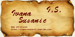 Ivana Susanić vizit kartica